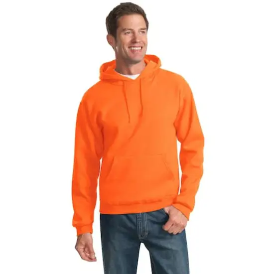 JERZEES&reg; NuBlend Pullover Hooded Sweatshirt Safety Orange {4}