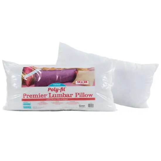 Poly-Fil&reg; Premier&trade; 4ct. Lumbar Pillow Insert, 14'' x 28'' {3}
