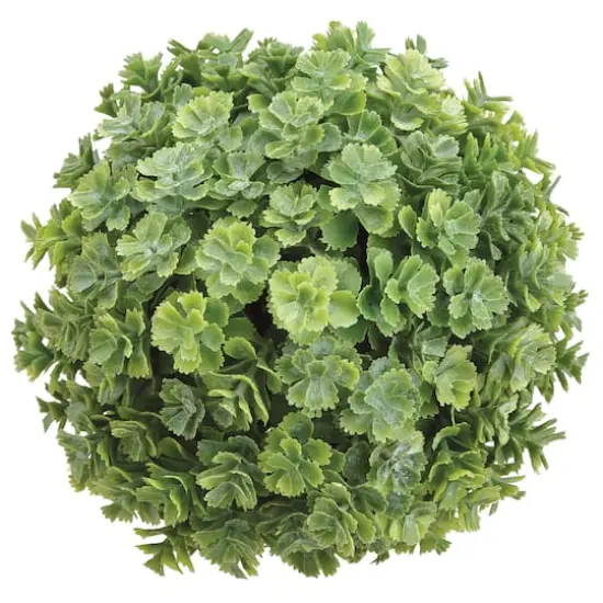 5.5" Green Soft Touch Sedum Orb  {1}