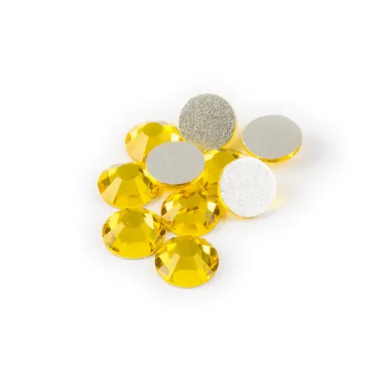 John Bead Crystal Lane SS20 Round Flatback Czech Crystals, 144ct. Citrine {1}