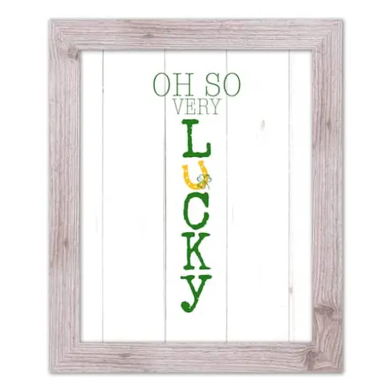 Oh So Lucky Framed Print 16" x 20" Western White Framed Print {1}