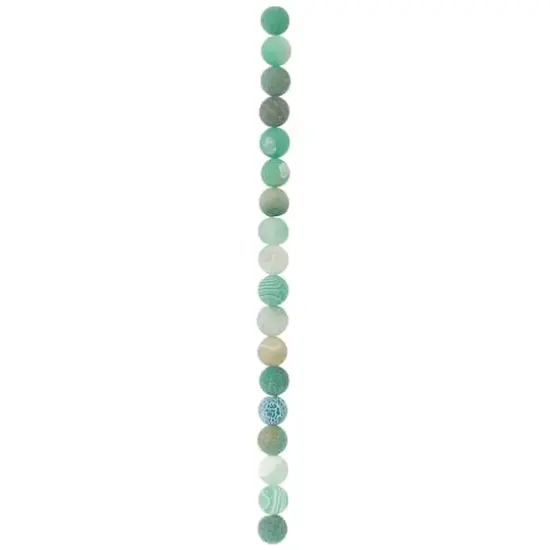 Green Agate Crackle Matte Round Beads, 10mm by Bead Landing&trade; {4}