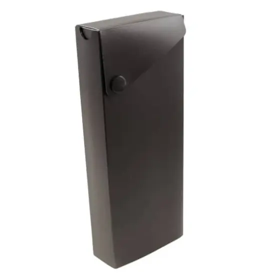 JAM Paper Sliding Pencil Case with Button Snap, 6ct. Black {4}