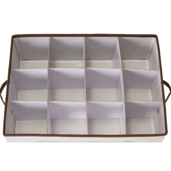 Household Essentials Glassware Storage Box White {6}