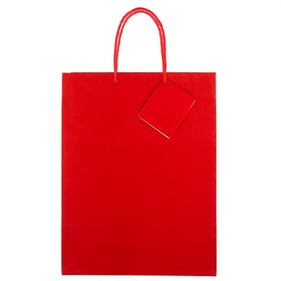 JAM Paper Large Glossy Gift Bags, 100ct. Red {4}