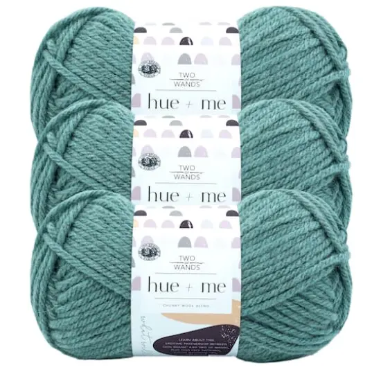3 Pack Lion Brand&reg; Two of Wands Hue + Me Yarn Agave {1}