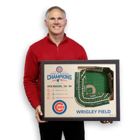 MLB 25-Layer StadiumView Wall Art Chicago Cubs World Series Win {4}