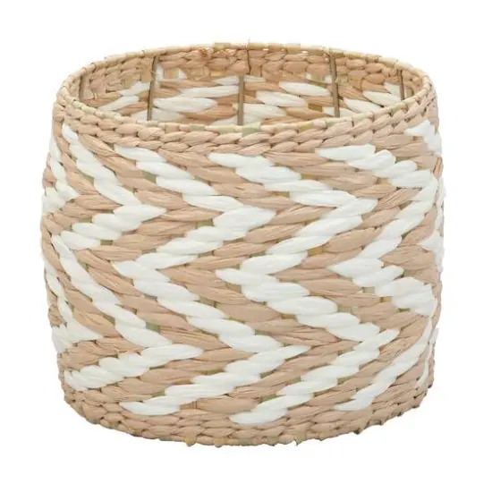 Household Essentials Cattail & Paper Zee Basket White {1}