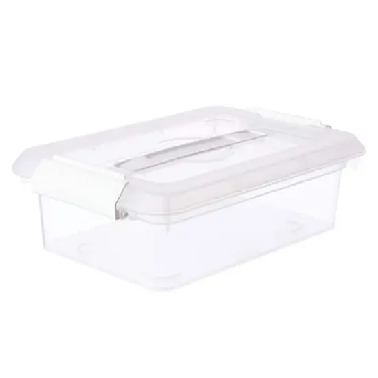 3.4qt. Storage Bin with Lid by Simply Tidy&reg; White {1}
