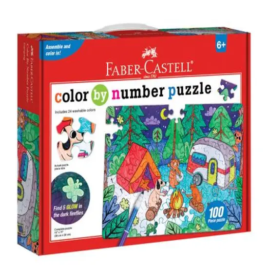 Creativity for Kids Color By Number Puzzles Camping Kit {1}