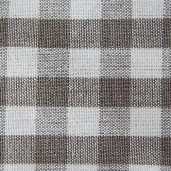 DII&reg; Gray & White Reversible Gingham & Buffalo Check Placemat Set, 4ct. {3}