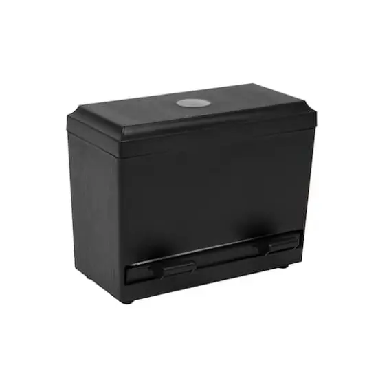 Mind Reader Black One-Touch Straw Holder Dispenser {1}