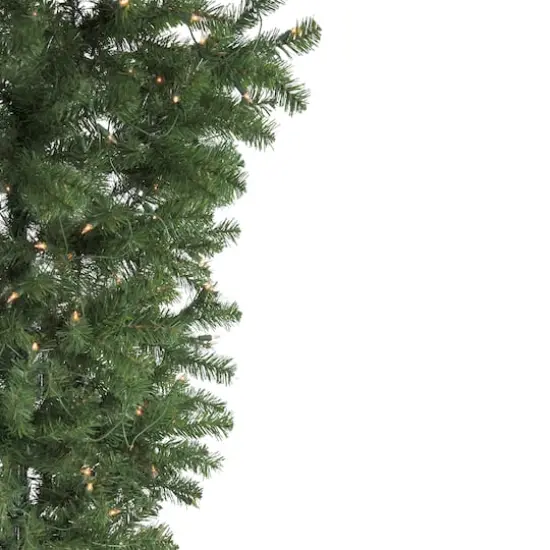 5.5ft. Pre-Lit Medium Spruce Upside Down Artificial Christmas Tree with Clear Lights {5}