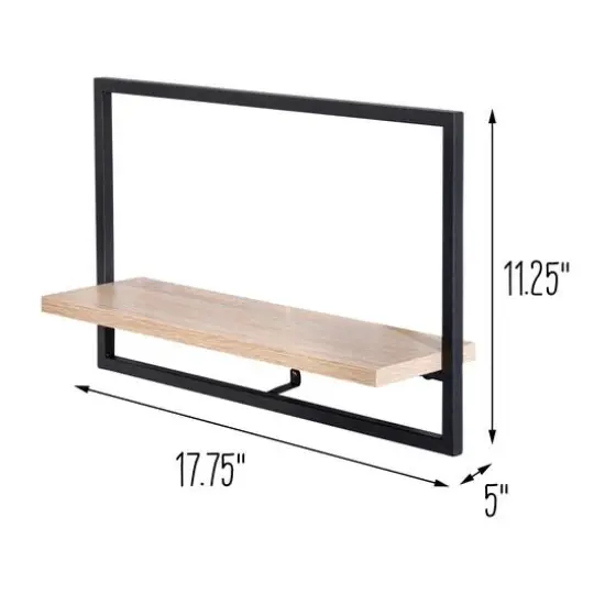 Honey Can Do Long Floating Wall Shelf {6}