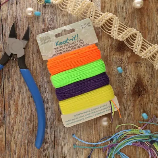 Beadsmith&reg; Knot-it!&trade; Trick or Treat Waxed Brazilian Cord {6}