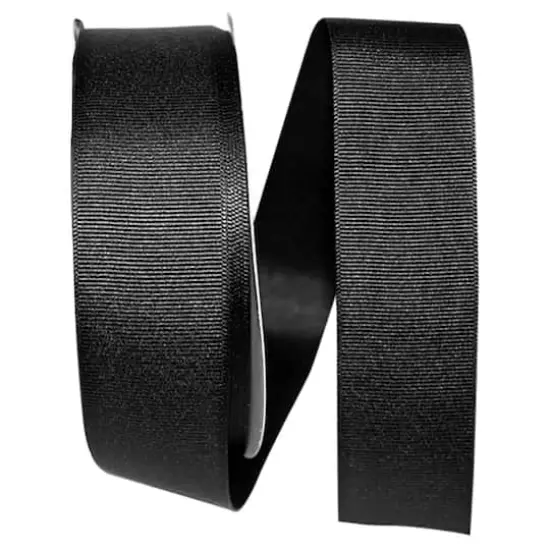 Reliant 1.5" x 50yd. Grosgrain Solid Ribbon Black {1}