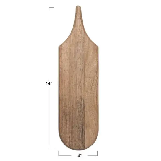 Hello Honey&reg; 14" Natural Wood Charcuterie or Cutting Board with Handle {6}