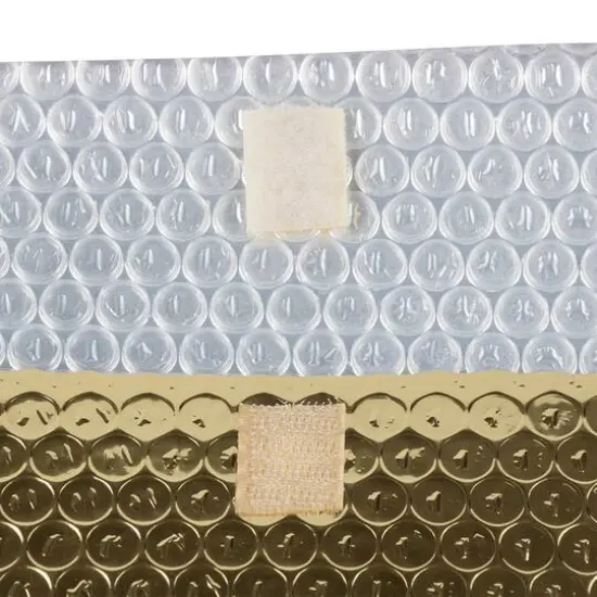 JAM Paper 5.5" x 6.5" Bubble Padded Mailers with Hook & Loop Closure, 100ct. Gold Metallic {5}