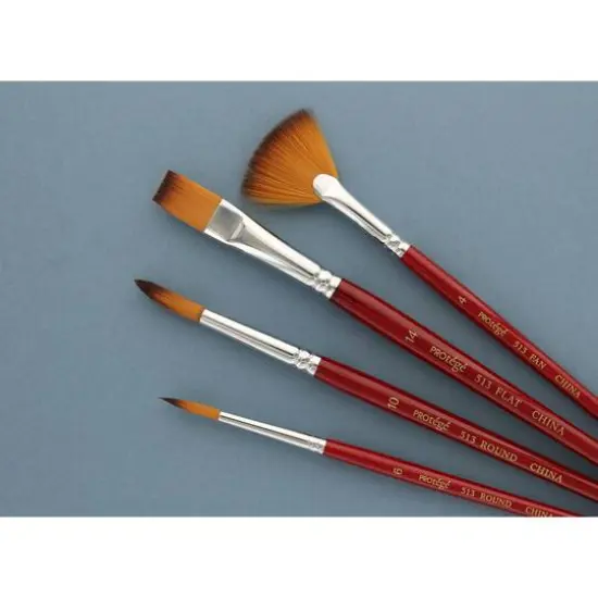 Prot&eacute;g&eacute; Premium Taklon Short Handle 4 Piece Brush Set {3}