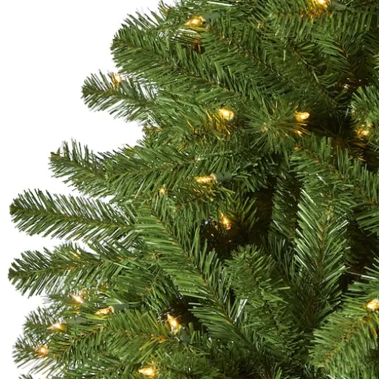 9ft. Pre-Lit Virginia Fir Artificial Christmas Tree, Clear Lights {4}