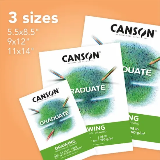 Canson&reg; Graduate Foldover Drawing Pad, 9" x 12" {5}