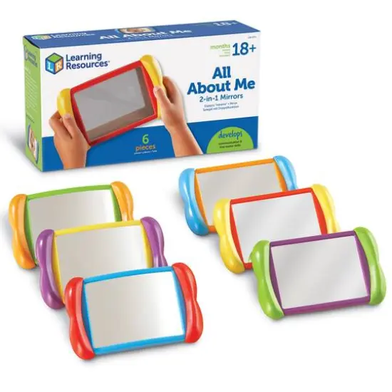 Learning Resources All About Me 2 in 1 Mirrors, 6ct. {1}