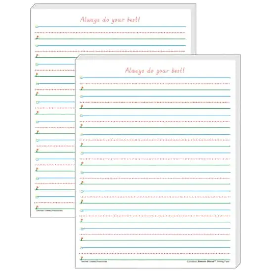 Teacher Created Resources&reg; Smart Start 1-2 Writing Paper, 2 Packs of 100 {1}