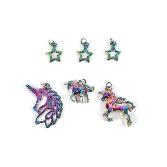 Oil Slick Unicorn Charm Set by Bead Landing&trade; {1}