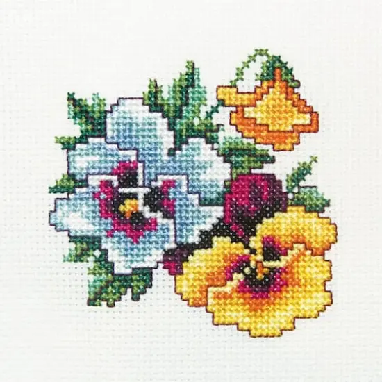 RTO Pansy Counted Cross Stitch Kit {1}