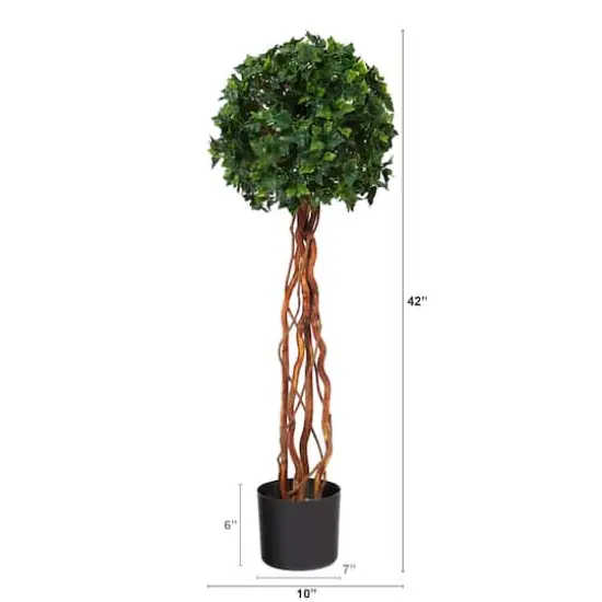 3.5ft. Potted English Ivy Ball Topiary Tree {3}