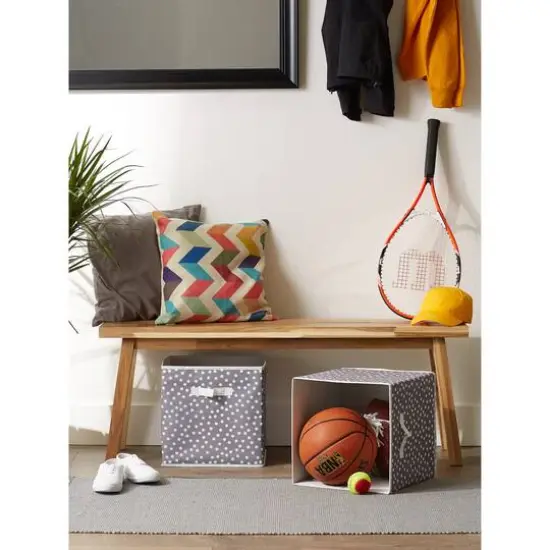 DII&reg; 13" Gray & White Dots Storage Cube, 2ct. {7}