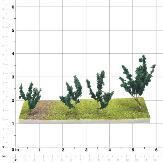 JTT Scenery Products Mini Dark Green Wire Foliage Branches, 60ct. {4}