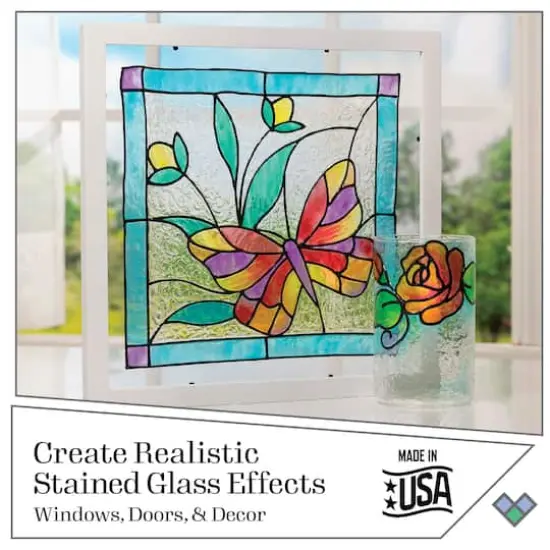 Plaid® Gallery Glass® Pastels Stained Glass Painting Kit {4}