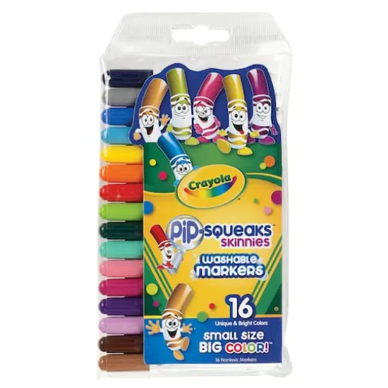 Crayola&reg; Pip-Squeaks Skinnies Washable Markers, 16ct. {1}