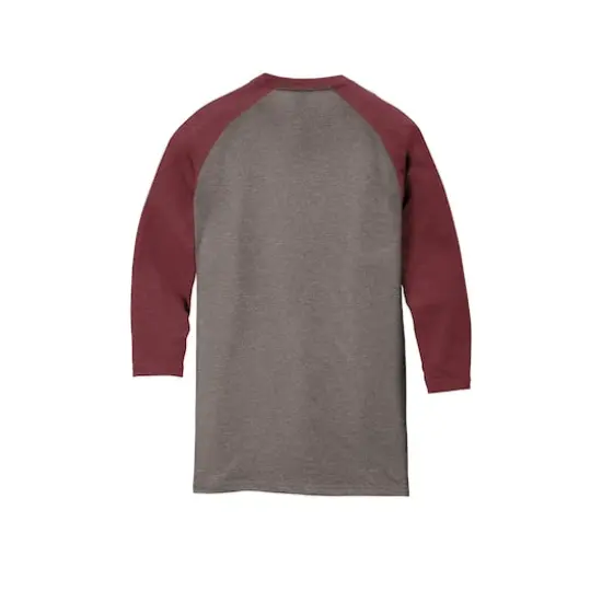 District&reg; Perfect Tri&reg; 3/4 Sleeve Raglan Maroon Frost/Grey Frost {5}