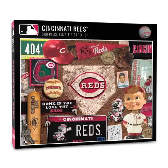 MLB Baseball Retro Series 500 Piece Puzzle Cincinnati Reds {1}