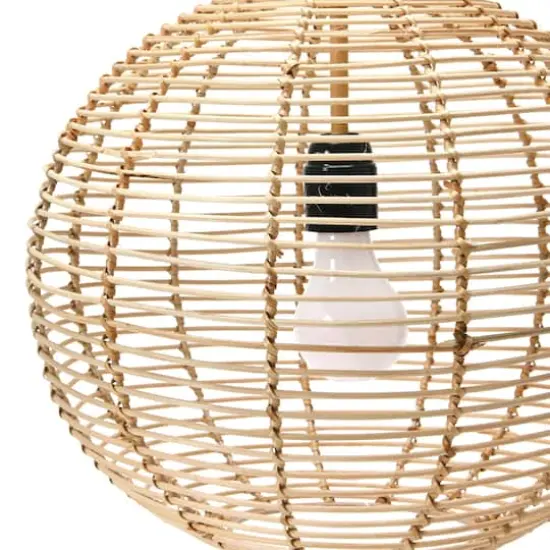 Hello Honey® Modern Boho Handwoven Rattan Globe Pendant Light {6}