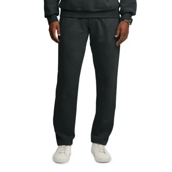Fruit of the Loom Eversoft Fleece Open Bottom Sweatpant Black Heather {4}
