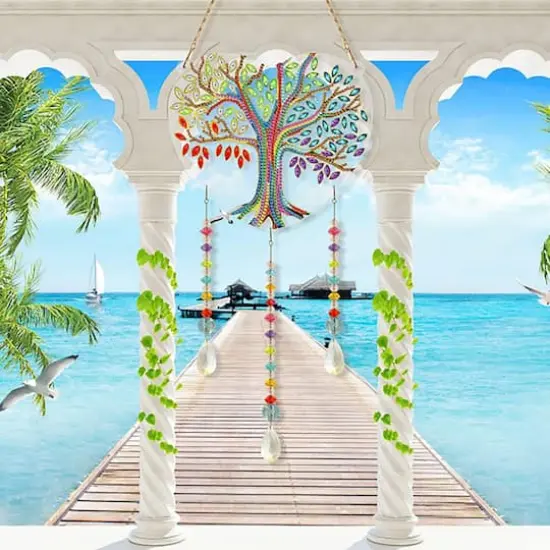 Sparkly Selections Colorful Tree Acrylic Wall Hanger Diamond Painting {3}