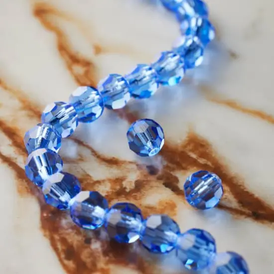 Preciosa Glass Crystal Round Beads, 6mm by Bead Landing&trade; Sapphire {3}