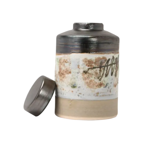 Hello Honey&reg; 13" Multicolor Reactive Glaze Decorative Stoneware Ginger Jar {3}