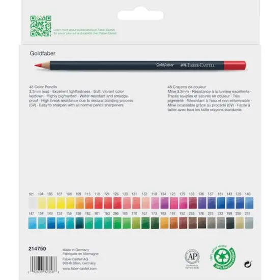 Faber-Castell&reg; Goldfaber 48-Piece Color Pencils {8}