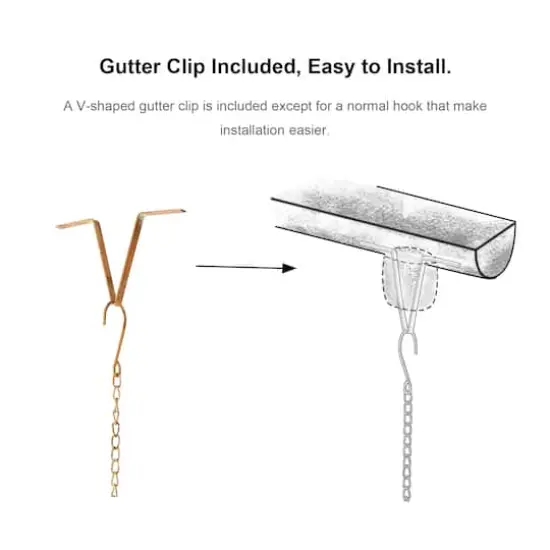 Glitzhome&reg; 8.5ft. Faux Copper Patina Bird & Cup Rain Chain {9}