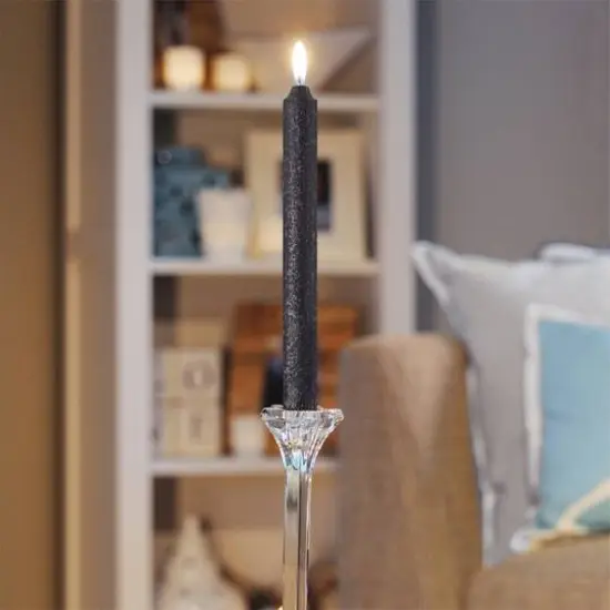 Root Candles 9" Unscented Timberline&trade; Arista&trade; Taper Candles, 12ct. Black {4}