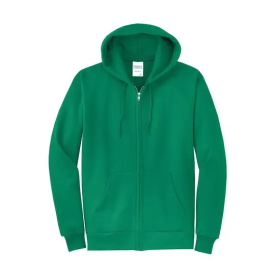 Port & Company® Core Fleece Full-Zip Hooded Sweatshirt Kelly {1}