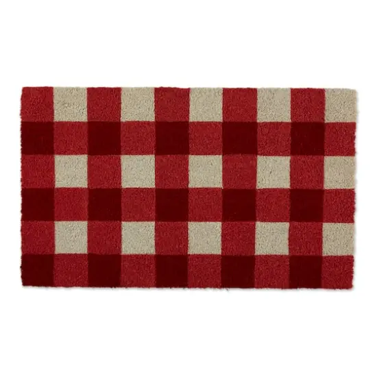 DII&reg; Red & White Buffalo Check Doormat {1}