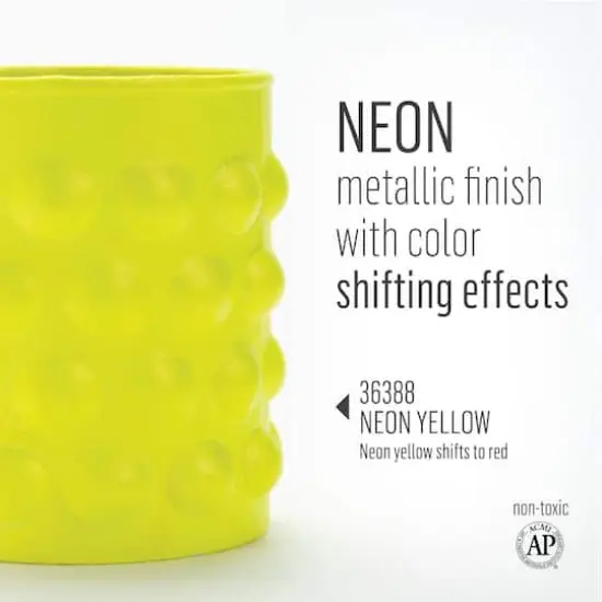 FolkArt &reg; Color Shift Blacklight&trade; Acrylic Paint 36388 Neon Yellow {5}