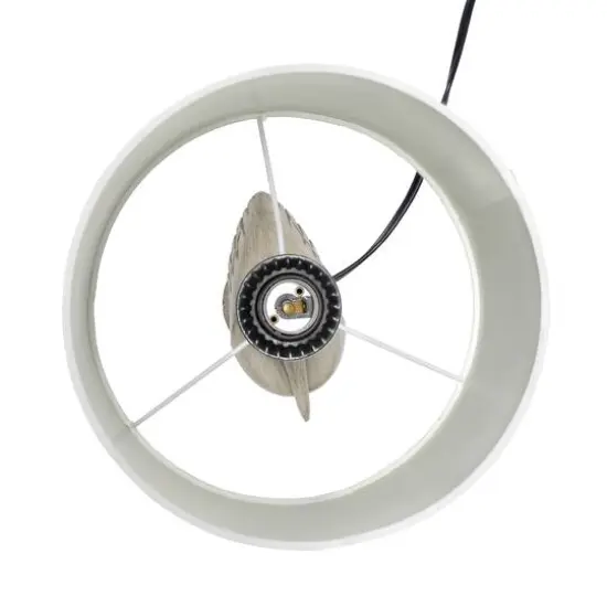 Simple Designs™ 17" Beige Wash Sitting Pelican Table Lamp with White Shade {7}