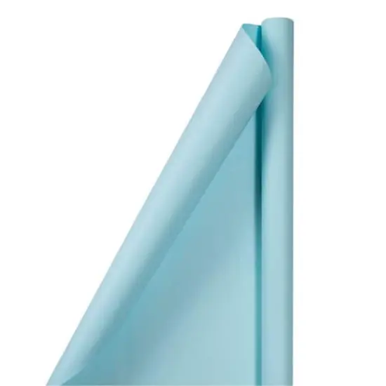 JAM Paper Matte Pool Blue Gift Wrap, 4ct. {1}