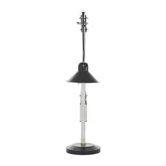 34" Black Metal Industrial Table Lamp {3}